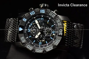 Reloj pulsera de malla para hombre Invicta Racing 48MM JM edición limitada esfera negra SS - Imagen 1 de 16