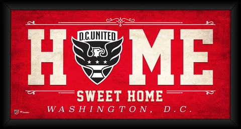 D.C. United Framed 10" x 20" Home Sweet Home Collage Cover