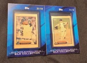 2012 Topps Silk Miguel Cabrera No. 20/50 + Josh Johnson No. 04/50 Rare!! - Picture 1 of 11