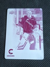 2019-20 UPPER DECK CHL TYLER BRENNAN #382 #ed 1/1 MAGENTA PRINTING PLATE COUGARS
