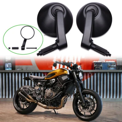 7/8'' Motorcycle Handle Bar End Mirror For Yamaha XS XSR 155 250 700 900 SCR950 - Image 1 of 4