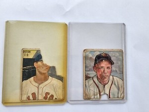 1950 MLB Bowman #29 Ed Stanky & Joe Dobson Card SF Giants & Boston Red Sox