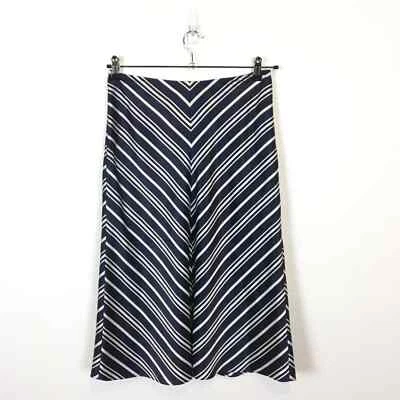 Falda Pendleton Seda Para Mujer Talla 6 Náutica Azul Blanco Rayas Clásica Línea A  Foto 1 de 4