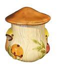 Vintage MCM Mushroom Canister Cookie Jar w/ Lid  Arnel's? Cottagecore Farmhouse