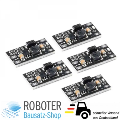 5x Mini DC-DC Spannungswandler 3.7V auf 5V/8V/9V/12V Lithium Batterie Booster
