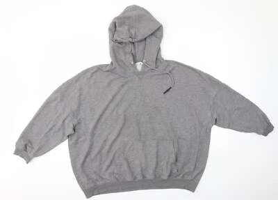 Only Womens Grey Cotton Blend Hoodie Size M - Image 1 of 4