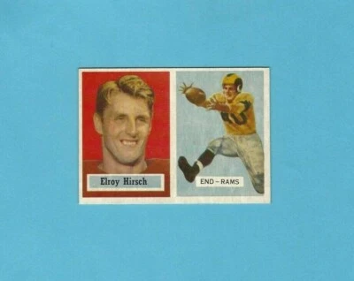 1957 Topps #46 Elroy Hirsch Los Angeles Rams Football Card  - Image 1 of 2