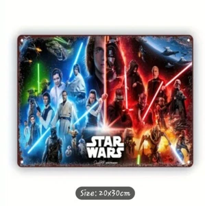 20x30 STAR WARS HEROES Poster Garage Man Cave Metal Tin Sign Plaque UK - Picture 1 of 1