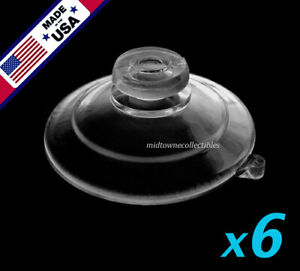 (6) 1-3/4" USA FINEST Medium Ultra-Duty Mushroom Head Suction Cups 3 LB HOLD