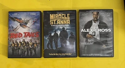 RED TAILS . MIRICLE ST.ANNA . ALEX CROSS (3 DVD LOT) LIKE NEW - FREE SHIPPING - Image 1 of 4