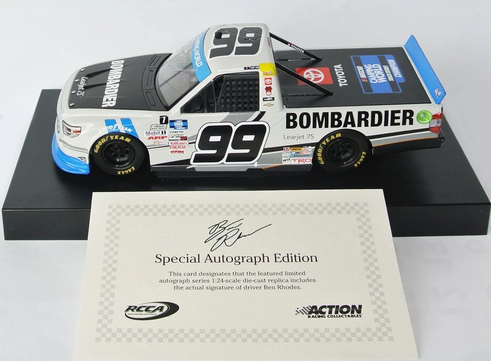 Autographed Tundra Nascar Pickup Truck #99 - Ben Rhodes 2021 Champion - 1 24 OVP - Bild 1 von 4