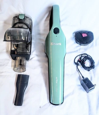Super Clean Shark UltraCyclone Pro Cordless Handheld Vacuum Green CH901 Tested  - Image 1 of 4