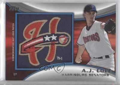 2014 Topps Pro Debut Manufactured Hat Logo Patch /99 AJ Cole #MH-AC Patch - Image 1 of 2
