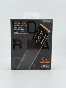 WD_BLACK 8TB SN850X NVMe Internal Gaming Solid State Drive SSD Brand NEW SEALED - Bild 1 von 3