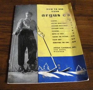 Argus C3 - Camera Instruction Booklet - Vintage Manual - Picture 1 of 4