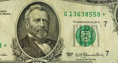 1977 $50 Federal Reserve Note  “G”  CHICAGO, STAR***** NOTE - Image 1 of 4