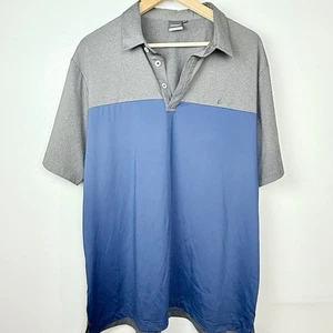 Titlelist Golf Polo Shirt Mens 3XL Dri-Fit Gray And Blue Color Block - Picture 1 of 8