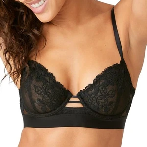 Sujetador con aros b.tempt'd by Wacoal Opening Act para mujer, negro, 32D - Imagen 1 de 3