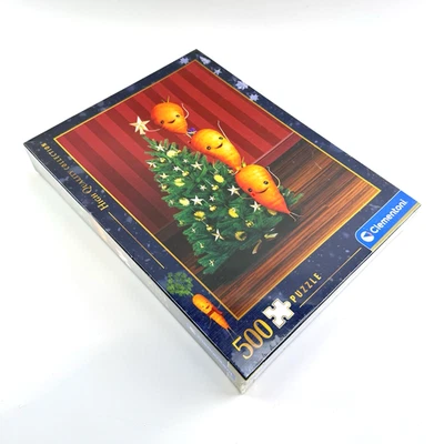 Clementoni Jigsaw Puzzle 500 Pieces | Christmas Tree Carrot Theme | New Original Packaging - Image 1 of 4