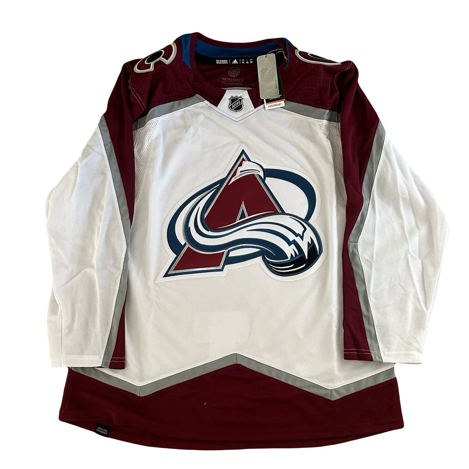 Adidas MiC Canada On-Ice Pro White Colorado Avalanche Jersey Men’s 54 - Rare