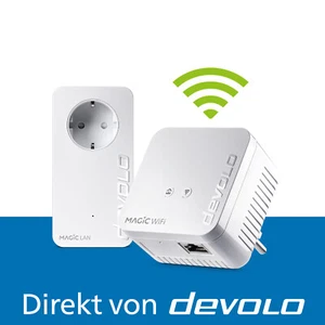 devolo Magic 1 WiFi mini Powerline WLAN Verstärker 2x Adapter - Bild 1 von 6
