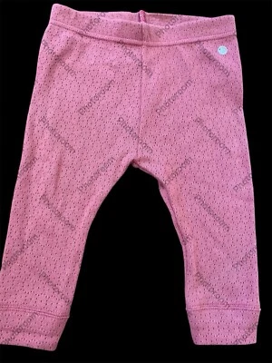 Petit Bateau Nuevo sin Etiquetas Terracota Algodón Orgánico Punto Pointelle Leggings - 6 Meses Foto 1 de 4