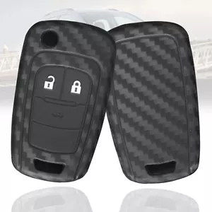 2/3/4Button Carbon_Fibre Key Case Fob Cover for Holden Barina Cruze Astra Epica - Picture 1 of 6