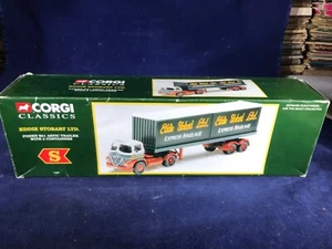 P-60 CORGI 1:50 SCALE DIE CAST TRUCK - FODEN S21 ARTIC TRAILER WITH 2 CONTAINERS - Picture 1 of 5