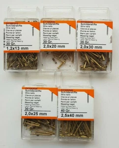 CONNEX Schilderstifte Messing verschiedene Größen Blister Neu - Bild 1 von 1