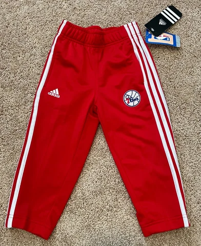 PHILADELPHIA 76ERS SIXERS ADIDAS TRACK PANTS NBA Boys Youth 2T POLYESTER NWT Cover