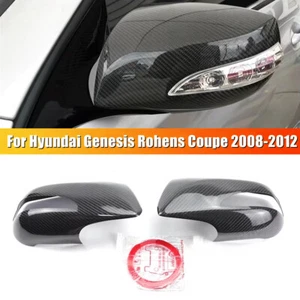 Real Carbon Fiber Side Mirror Cover For Hyundai Genesis Rohens Coupe 2008-2012 - Picture 1 of 11