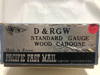 O scale Pacific Fast Mail GS 9-2 DRGW Standard Gauge Caboose  Brass - Image 1 of 4