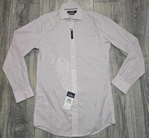 Lauren Ralph Lauren Pink Stripe Long Sleeve Dress Shirt Mens Size Small (14 1/2) - Picture 1 of 7