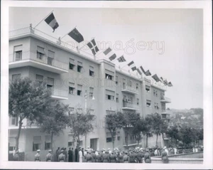 1951 Press Photo NATO Southern Europe Headquarters 1950s Naples Italy - Picture 1 of 2
