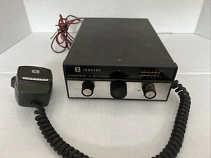 Johnson Messenger 123SJ Vintage mobiles 23 Kanal CB-Funkgerät mit Mikrofon ungetestet - Bild 1 von 6