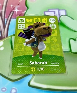 #013 Saharah AUTHENTIC Nintendo Animal Crossing Amiibo NFC Card Series 1 - Picture 1 of 2