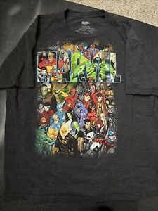 Marvel Men’s Size 2X T-Shirt Marvel Comics Group Graphic Short Sleeve Gray