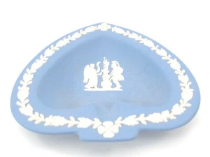 Wedgwood Jasperware ASHTRAY or Trinket Dish Spade Shape Vintage   - Picture 1 of 8