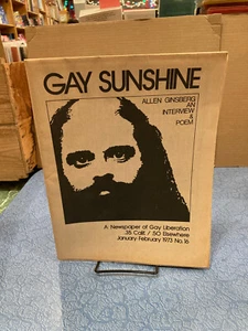 GAY SUNSHINE No 16 / Jan/Feb 1973 Queer Gay Studies Allen Ginsberg - Imagen 1 de 2
