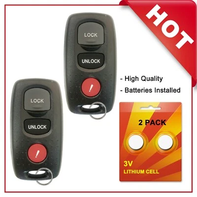 2 para Mazda 6 2003-2005 2004-2006 3 entradas sin llave mando a distancia coche llavero KPU41846 Foto 1 de 2