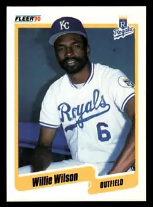 Willie Wilson 1990 Fleer Canadian #123 Kansas City Royals - Picture 1 of 2