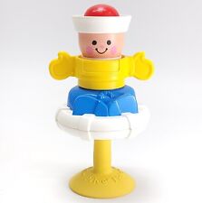 Vintage Fisher Price #415 Suction High Chair Toy Sailor Peekaboo Squeek 1984