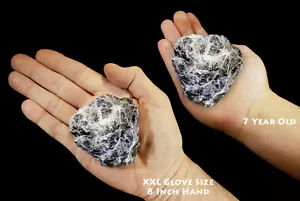 Piedra de cristal curativo de roca lapidaria de roca lapidaria azul sodalita 2 1/2" 4-7 oz - Imagen 1 de 4