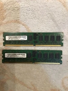 Micron MT18HTF25672PDZ-667H1 2GB PC2-5300 DDR2-667MHz ECC 240-Pin (Pair) - Picture 1 of 1