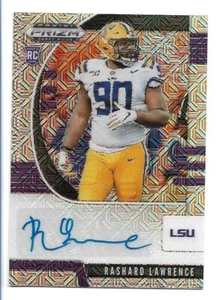 Rashard Lawrence 2020 Panini Prizm Selecciones del draft Mojo Auto RC #211 #27/49 LSU - Imagen 1 de 2