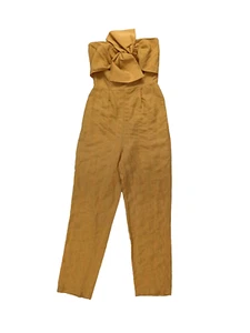 GUESS Women's Designer Sleeveless Beige Jumpsuit Size 12 - Picture 1 of 6