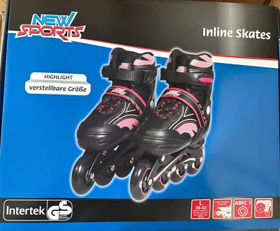 NEW SPORTS Inline skates kinder ABEC 7 Größe verstellbar 39-42 inliner kinder verstellbar