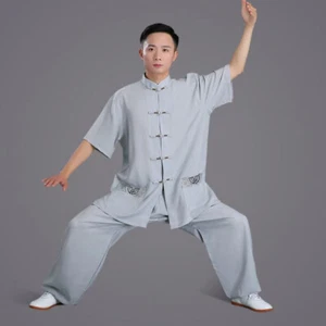 Kung Fu Tai Chi Uniform Martial Arts Wingchun Suit Chinese Traditional Tang Suit - Picture 1 of 10
