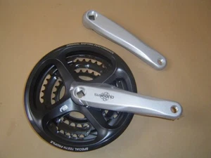 Shimano FC-M171 Kurbel vierkant 48-38-28 Zähne  170mm Schwarz NEU! - Bild 1 von 1