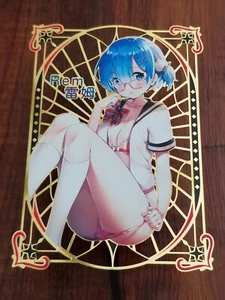 Rem - Re:Zero - Goddess Story Gold Metal Card - #179/200 - Picture 1 of 4